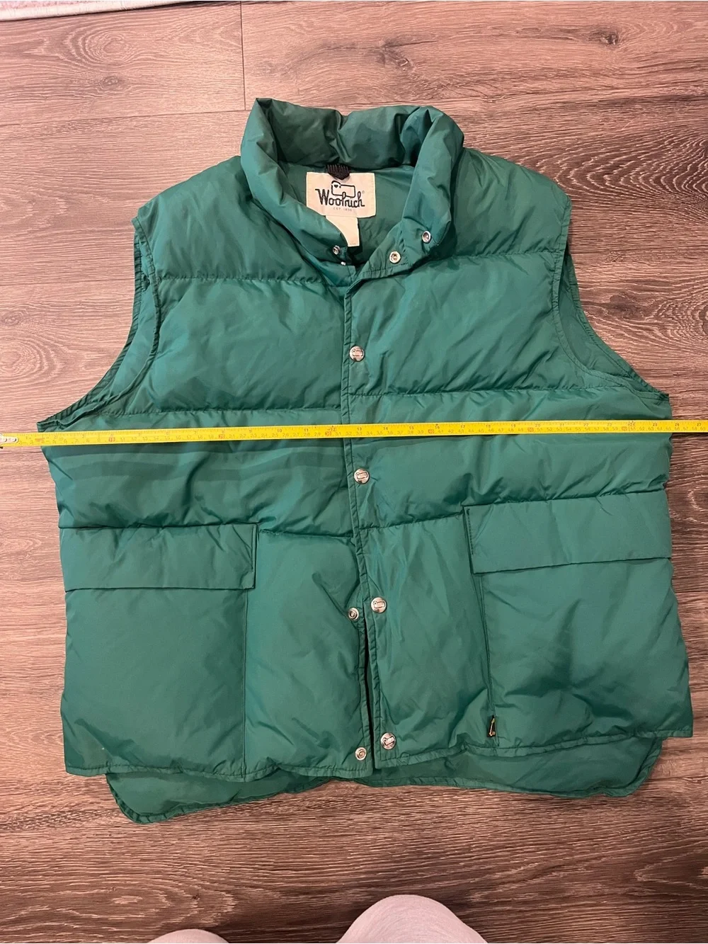 Woolrich Green Puffer Vest